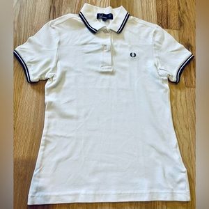 White Fred Perry Polo T-Shirt